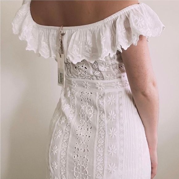 LoveShackFancy Niko Eyelet Maxi Dress - Picture 3 of 5